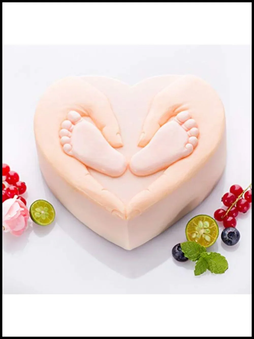 4 Silicone Baby Feet Fondant Molds DIY Cake Decorating